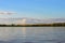 Green nature of amazon river from the boat sie of view in Leticia, Colombia