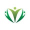 Green nature community logo desgin