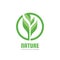 Green nature concept illustration. Sprout and leaves - vector creative logo. Organic sign. Agriculture symbol.