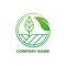 Green Nature Farm Logo Design Template