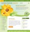 Green Nature Flower Website Template