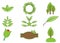 Green nature icon