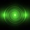 Green neon circle