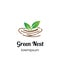 Green Nest logo or symbol template design