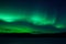 Green northern lights (aurora borealis)