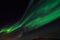 Green northern lights and a starlight sky over Nuuk city, Green