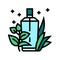 green notes perfume color icon vector illustration