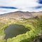 Green oasis in dry highlands of Central Otago, NZ