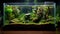 Green Oasis: Fish Tank Terrarium as a Symbol of Eco-Conscious Living (AI-Generated)