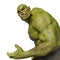 Green ogre in a white background