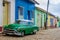 Green oldsmobile in Trinidad, Cuba