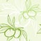 Green olive seamless pattern