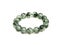 Green Olivine or Green Peridote lucky stone bracelet Beads with black haircloth