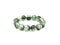 Green Olivine or Green Peridote lucky stone bracelet Beads with black haircloth