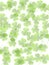 Green Opaque Clover Leaves Background