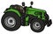 Green open tractor