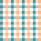 Green and Orange Gingham pattern.