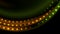 Green orange glitter shiny wave with sparkling lights video animation