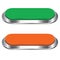 Green and Orange Long Button