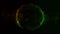 Green Orange Particles Sphere Circle Intro Logo Motion Background