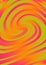 Green Orange and Pink Twirl Background