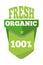 Green organic natural eco label