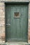 Green Outhouse Door