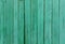 Green painted wood planks