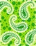 Green paisley background