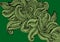 Green paisley pattern background design