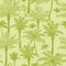 Green palm trees seamless pattern background