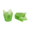 Green paper baking Tulip forms for cakes