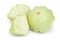 Green pattypan squash isolated on white background, Clipping path and full depth of field