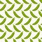 Green pea pods symmetrical seamless pattern