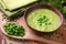 Green pea soup