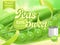 Green Peas. 3d vector, package design