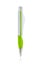 Green pen isolated on white background. Template of ballpoint pen for your design.  Clipping paths