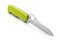 Green penknife with white background