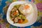 Green pepper chicken egg stirfry