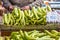 Green peppers on the marketplace