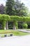 Green pergola in Szczytnicki Park, Wroclaw, Poland