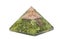 Green Peridot Chakra Pyramid