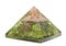 Green Peridot Pyramid With Copper