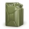 Green petrol canister