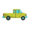 Green Pickup Icon flat design vector illustration