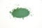 Green pigment isolated over white