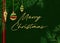 Green Pine Merry Christmas Background