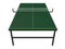 Green ping pong board or table with net isolated on a white background 3d rendering