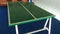 A Green Ping pong table