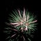 Green and pink fireworks